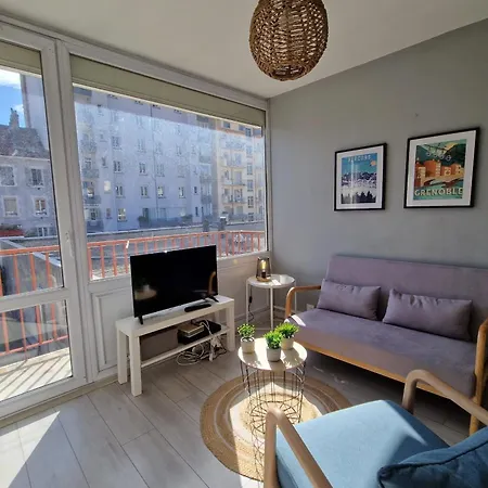 #e0 View On The Bastille Alsace Lorraine Terrace * غرونوبل