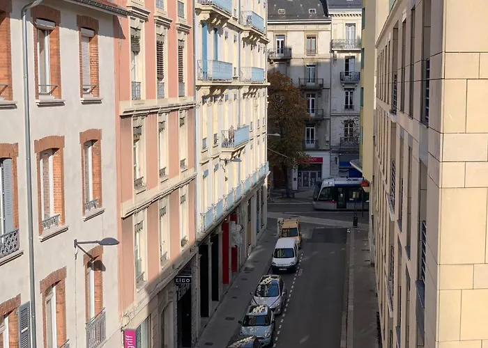 #e0 View On The Bastille Alsace Lorraine Terrace * Grenoble