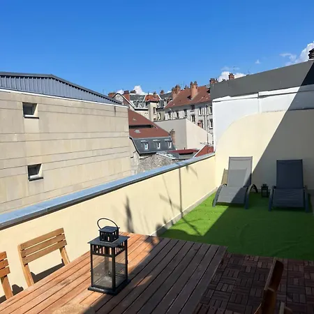 #e0 View On The Bastille Alsace Lorraine Terrace Grenoble